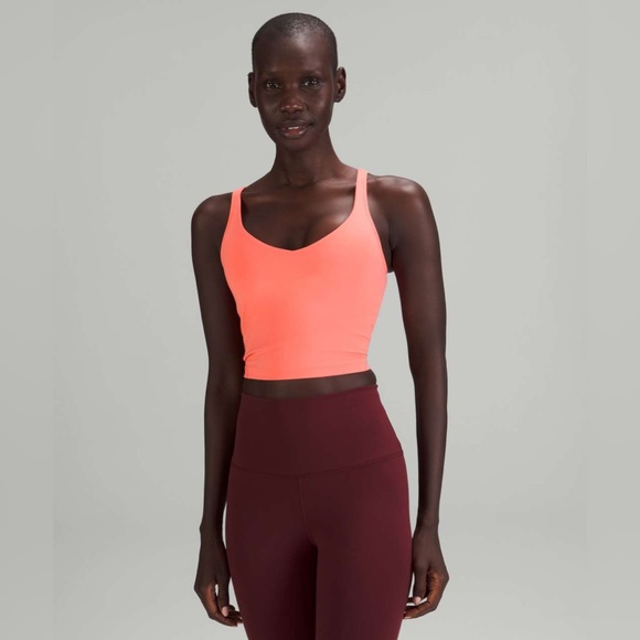 Lululemon Align Cropped Tank Top Sz4 Raspberry cream NWT - Picture 5 of 7